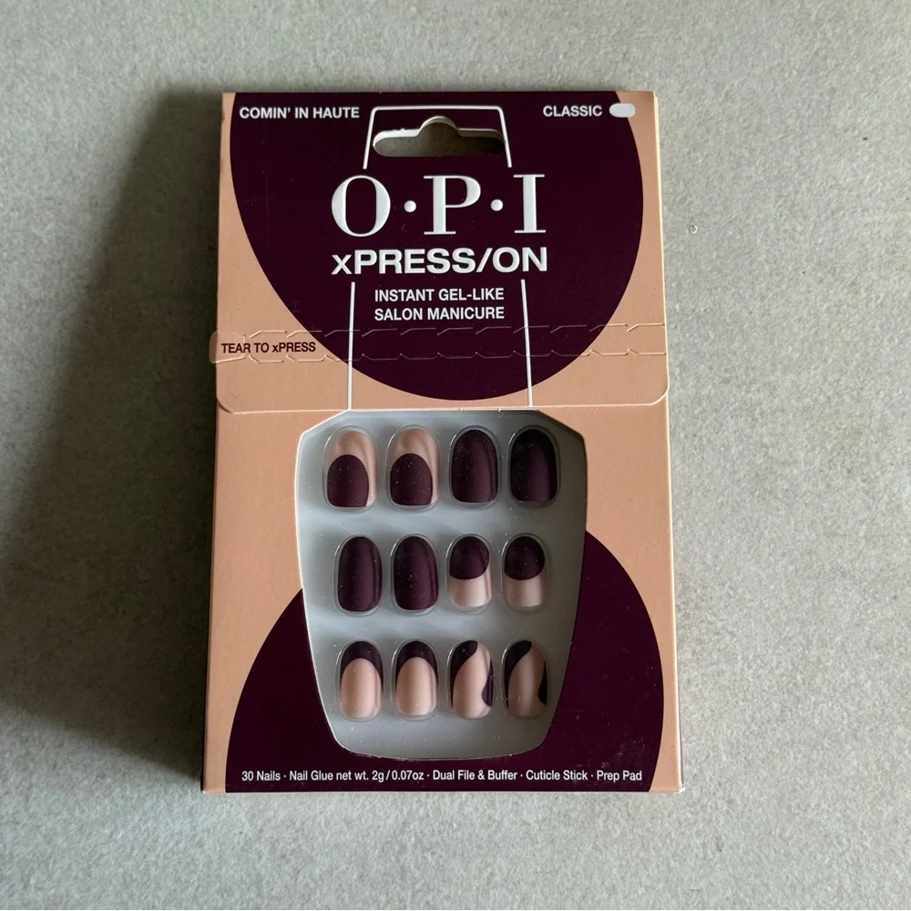 OPI xPRESS/ON Instant Gel-Like Salon Manicure – Comin’ In Haute